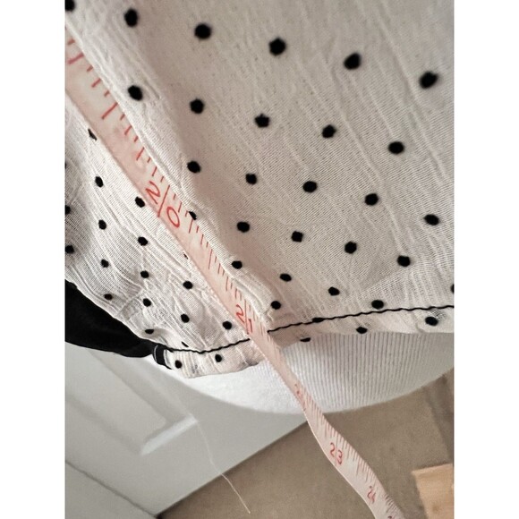 Vintage - Retro Style - Sheer - Polka Dot - 60s Style - Lace - Blouse / Top - M - Picture 13 of 14